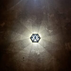 Bryggbelysning LED Hexagon solcellsdriven
